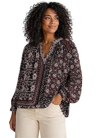 Elie Tahari ELIE Long Sleeve Henley (view 1)