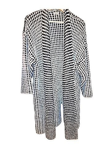 Pol Checkered Open Front Duster Cardigan (view 1)