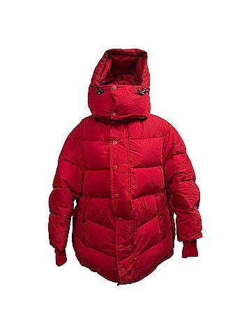 Balenciaga Balenciaga Puffer Coat in Red Polyester (view 1)