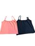 Garnet Hill Pink Black Tank Top Size M - photo 1