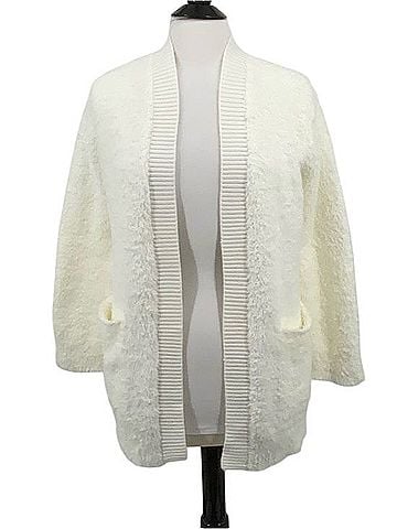 Barefoot Dreams Cozychic Ribbed Knit Trim Cardigan Sweater Vest (view 1)