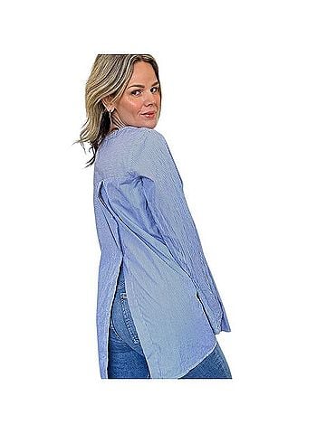 Theory Ofeliah Taff Long Sleeve Blouse (view 2)