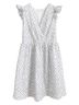Design Loft Floral White Black Cocktail Dress Size 2 (tall) - photo 1