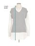 Magaschoni Gray White Sweater Vest Size L - photo 5
