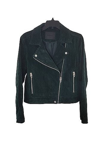 Blank NYC Evergreen Suede Moto Jacket Jacket (view 2)
