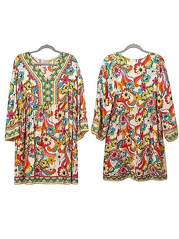 Johnny Was Barbara Mini Dress Casual Dress (view 2)