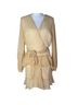 Leith Stripes Yellow White Casual Dress Size L - photo 2