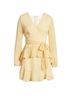 Leith Stripes Yellow White Casual Dress Size L - photo 1