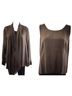 Eileen Fisher 2 piece set Cascading cardigan jacket &amp; tank Silk Blazer - photo 1