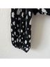 Astr 100% Polyester Polka Dots Black White Long Sleeve Top Size XS - photo 4