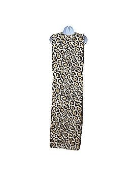 Equipment Silk Leopard Animal Print Sleeveless Midi Slip Casual Dress (view 2)