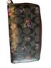 Coach Floral Black Multi Color Leather Coin Purse One size - photo 2