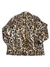 & Other Stories 100% Cotton Leopard Print Brown Black Jacket Size 0 - photo 2