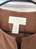 Norton McNaughton 97% Polyester 3% Spandex 100% Acrylic Brown Jacket Size 12 - photo 4