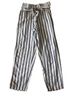 American Eagle Outfitters Stripes White Blue Linen Pants Size XS - photo 1