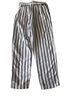 American Eagle Outfitters Stripes White Blue Linen Pants Size XS - photo 2