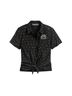 Harley Davidson 100% Rayon Print Black Short Sleeve Button-Down Shirt Size S - photo 5