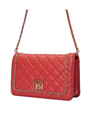 Badgley Mischka Leather Clutch (view 1)