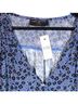 Lane Bryant 100% Polyester Floral Blue Long Sleeve Blouse Size 22 - photo 3