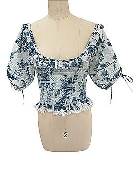 LoveShackFancy Molly 3/4 Sleeve Blouse (view 1)