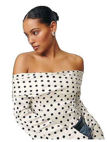Reformation niri Short Sleeve Blouse (view 1)