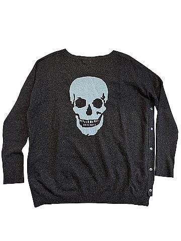 Skull Cashmere Cashmere Pullover Sweater (view 2)