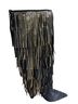 Michael Kors Jayla Fringe Suede Leather Boots - photo 7