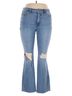 Seven7 Hearts Blue Seven7 Jeans Size 14 - photo 1