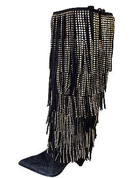 Michael Kors Jayla Fringe Suede Leather Boots (view 1)