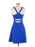 Express Solid Blue Express Casual Dress Size 4 - photo 2