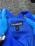 Express Solid Blue Express Casual Dress Size 4 - photo 3