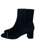 Stuart Weitzman Milla Chain Black Suede Ankle Booties Ankle Boots - photo 1