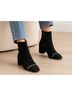 Stuart Weitzman Milla Chain Black Suede Ankle Booties Ankle Boots - photo 5