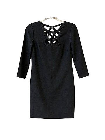 Diane von Furstenberg Jersey Cut Out Shift Dress Casual Dress (view 2)