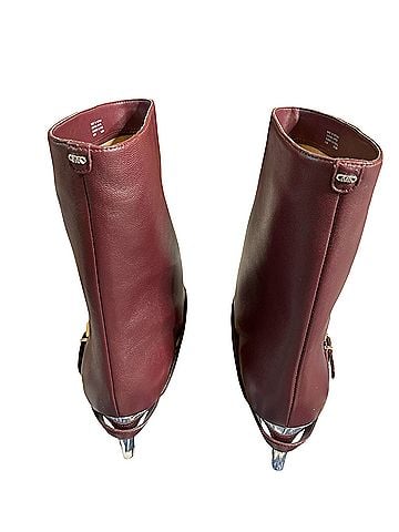 Michael Kors Kasia Mid Bootie Leather Ankle Boots (view 2)