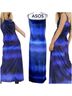 ASOS Solid Color Block Ombre Blue Black Casual Dress Size 8 - photo 2