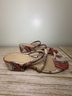 BLEECKER & BOND Snake Print Multi Color Wedges Size 8 - photo 4