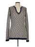 Tory Burch Chevron-herringbone Ivory Tory Burch Pullover Sweater Size L - photo 1