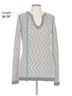 Tory Burch Chevron-herringbone Ivory Tory Burch Pullover Sweater Size L - photo 5