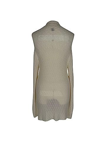 Totême Totême Macrame High-Neck Mini Sweater Dress in White Viscose (view 2)