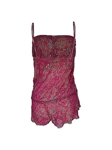 Missoni Missoni Printed Sleeveless Rompers in Pink Rayon (view 2)