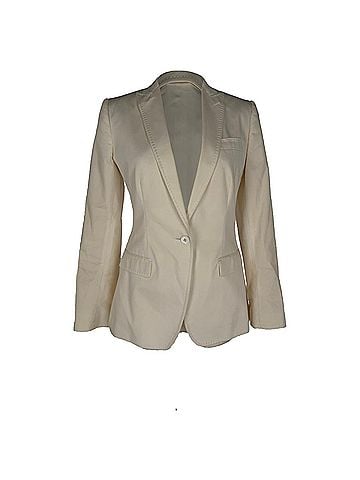 Dolce & Gabbana Dolce &amp; Gabbana Single-Breasted Blazer in White Cotton (view 1)