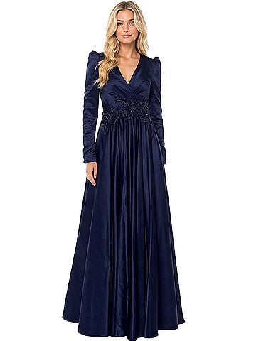 Mac Duggal Satin Cocktail Dress (view 1)