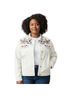 Carole Little 100% Cotton Floral White Jacket Size 22 - photo 1