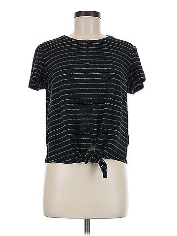 Madewell Madewell Modern Tie-Front Top in Stripe (view 1)