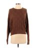 Reformation 100% Cotton Houndstooth Tortoise Grid Chevron-herringbone Brown Reformation Pullover Sweater Size S - photo 1