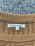 Reformation 100% Cotton Houndstooth Tortoise Grid Chevron-herringbone Brown Reformation Pullover Sweater Size S - photo 3