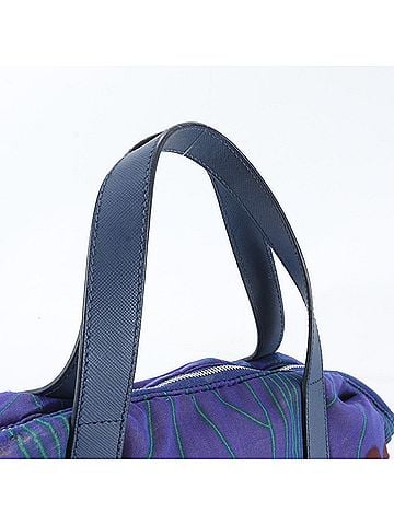 Prada Prada Triangle Logo Leather Flower 2-Way Shoulder Bag/Tote Bag for Women (view 2)