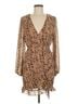 Lulus 100% Polyester Animal Print Brown Lulus Cocktail Dress Size M - photo 1