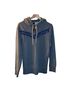 Diesel Frayed Denim Chevron Pullover Hoodie - photo 1